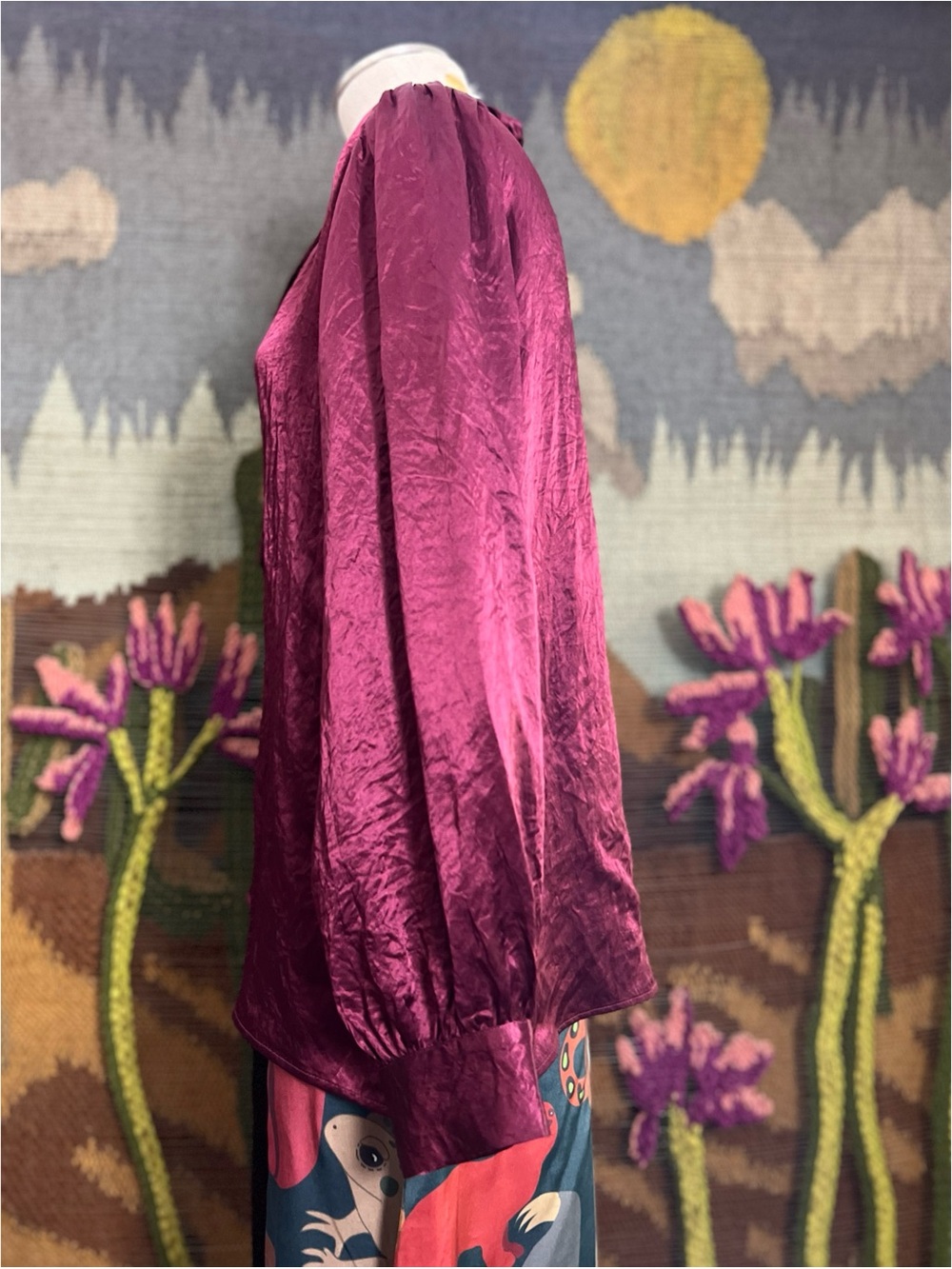 Esqualo Satin Bow Shirt 12 - Picture 15 of 16